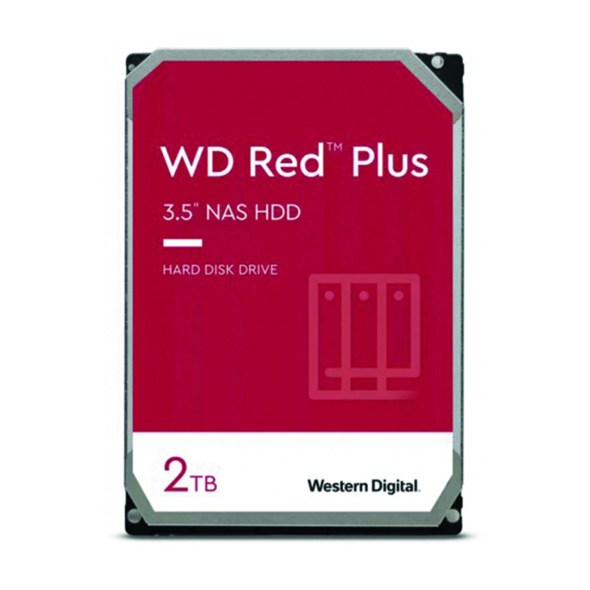 Disque dur interne 3.5" Western Digital Red Plus - 2To - pour NAS
