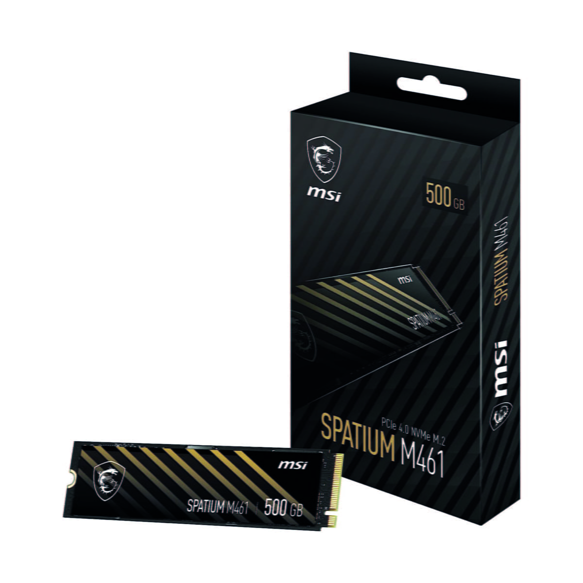 MSI SPATIUM M461 PCIe 4.0 NVMe M.2 500GB Internal SSD