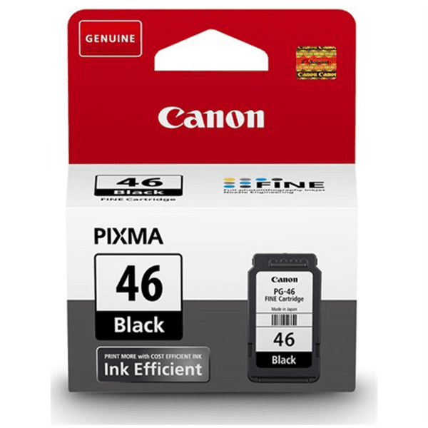 Canon PG-46 Noir - Cartouche d'encre Canon d'origine (9059B001AA)