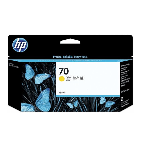 HP 70 Jaune - Cartouche d'encre HP d'origine (C9454A)