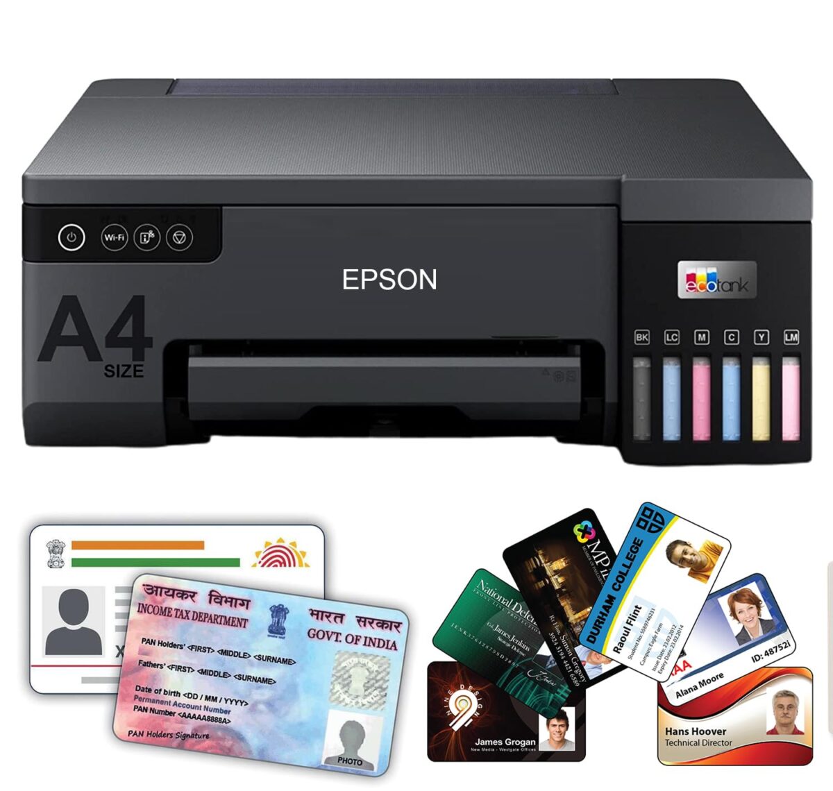 Epson EcoTank L8050 Imprimante Photo impression sur cartes PVC (C11CK37403)