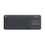 Clavier sans fil avec pavé tactile intégré Logitech Wireless Touch Keyboard K400 Plus Noir (AZERTY, Français) ( 920-007129)