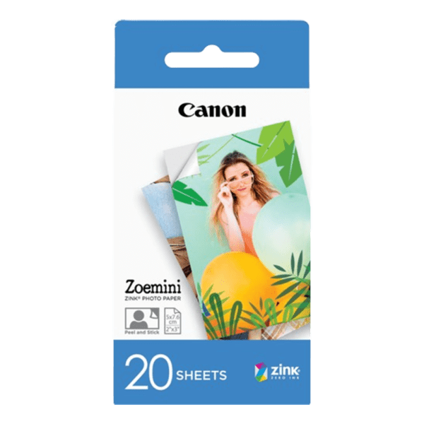Papier photo Canon ZINK™ 5 x 7,6 cm - Pack de 20 poses (3214C002AC)