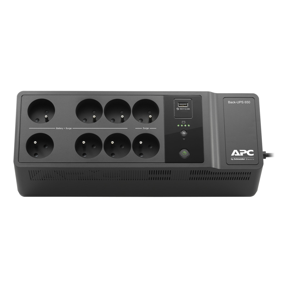 Onduleur Off-Line APC Back-UPS BE650G2-FR - 400 Watts / 650 VA - 8 prises FR + 1 USB (BE650G2-FR)
