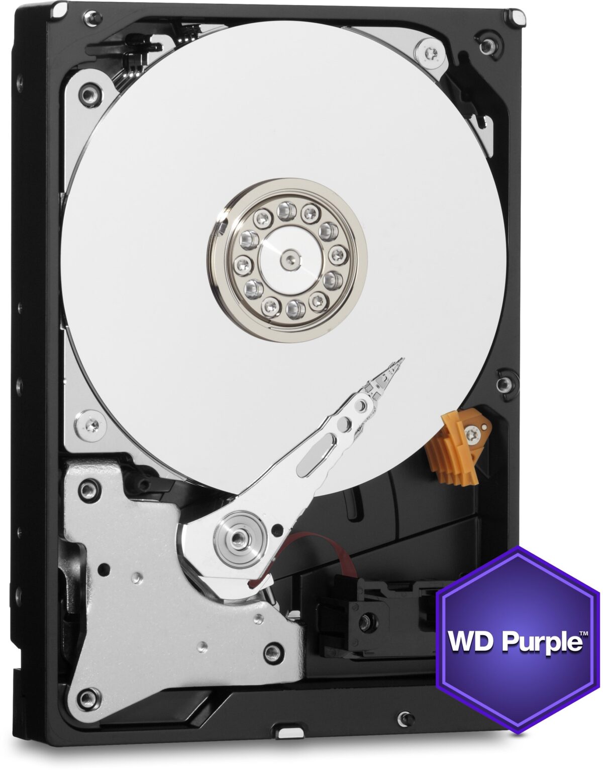 Western Digital Disque dur interne 3.5" 1TB Purple pour la vidéo surveillance (WD10PURZ)