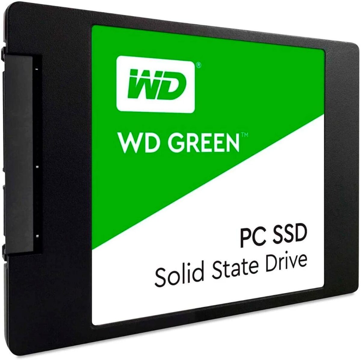 Disque SSD interne PC Western Digital Green 120 Go - SATA III 6 Gb/s - 2.5"/7 mm jusqu'à 550 Mo/s (WDS120G2G0A)