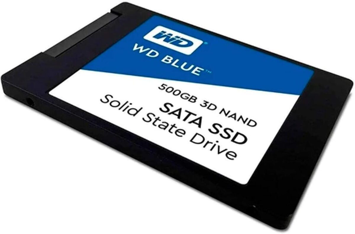 Disque dur interne SSD Western Digital Blue 3D NAND 2.5 pouces SATA 500 Go (WDS500G2B0A)
