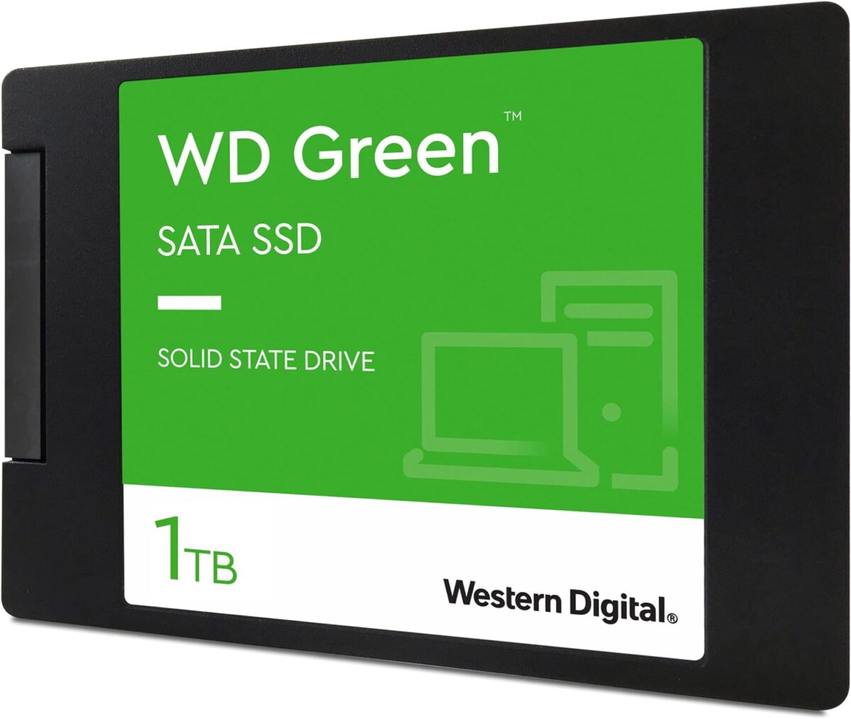 Disque SSD interne Western Digital Green 1 To - SATA III 6 Gb/s - 2.5/7 mm - jusqu'à 545 Mo/s (WDS100T3G0A)