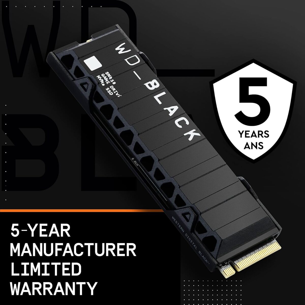 Disque SSD Interne Western Digital Black™ SN850 NVMe 1To M.2 2280 (WDS100T1XHE)