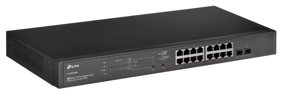 Switch Smart TP-Link JetStream 18 ports Gigabit avec 16 ports PoE+ (TL-SG2218P)