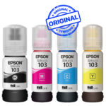 Pack de 4 Bouteilles d’Encre Epson EcoTank 103 (PACK103)