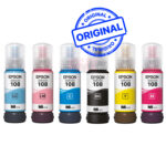 Pack de 6 bouteilles d’encre Epson EcoTank 108