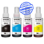 Pack de 4 Bouteilles d’Encre Epson EcoTank 664 (Pack664)