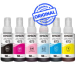 Pack de 6 Bouteilles d’Encre Epson EcoTank 673 (PACK673)